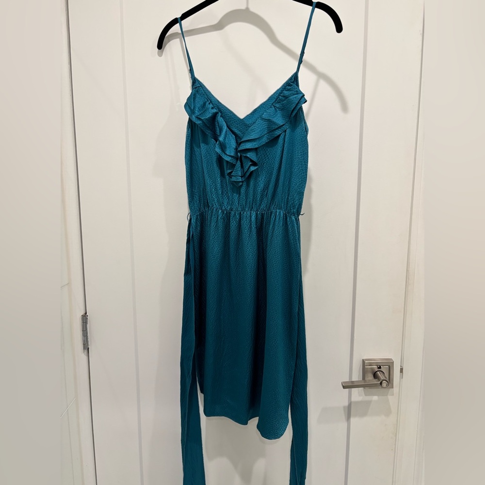 Rebecca Taylor Ruffle Spaghetti Strap Dress